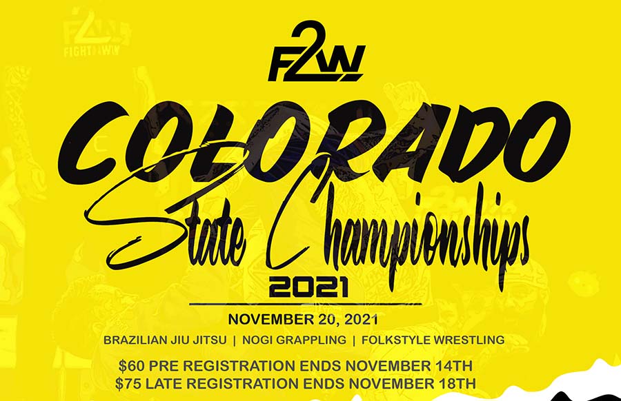 Fight 2 Win Colorado State Championship Poster